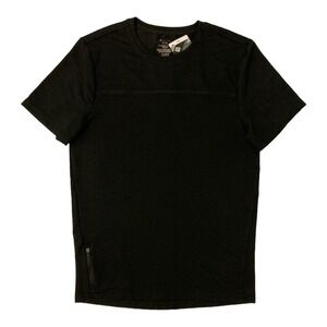 Member's Mark Men's Black Luxe Performance Tee T-shirt with Media Pocket Small